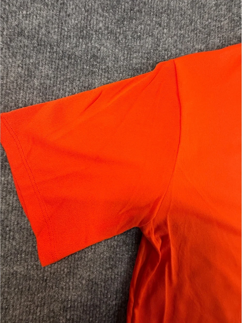 Nike Dri-Fit Shirt Boys M Orange Short Sleeve Athletic Running Training Tee Gym
